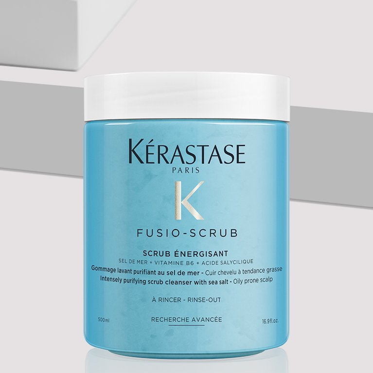 Kerastase Fusio Scrub - Scrub Energisant - Sea Salt Scrub - Scalp Exfoliation For Oily Hair